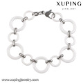 74462-xuping moda ródio cor preta fantasia funky pulseiras para meninas